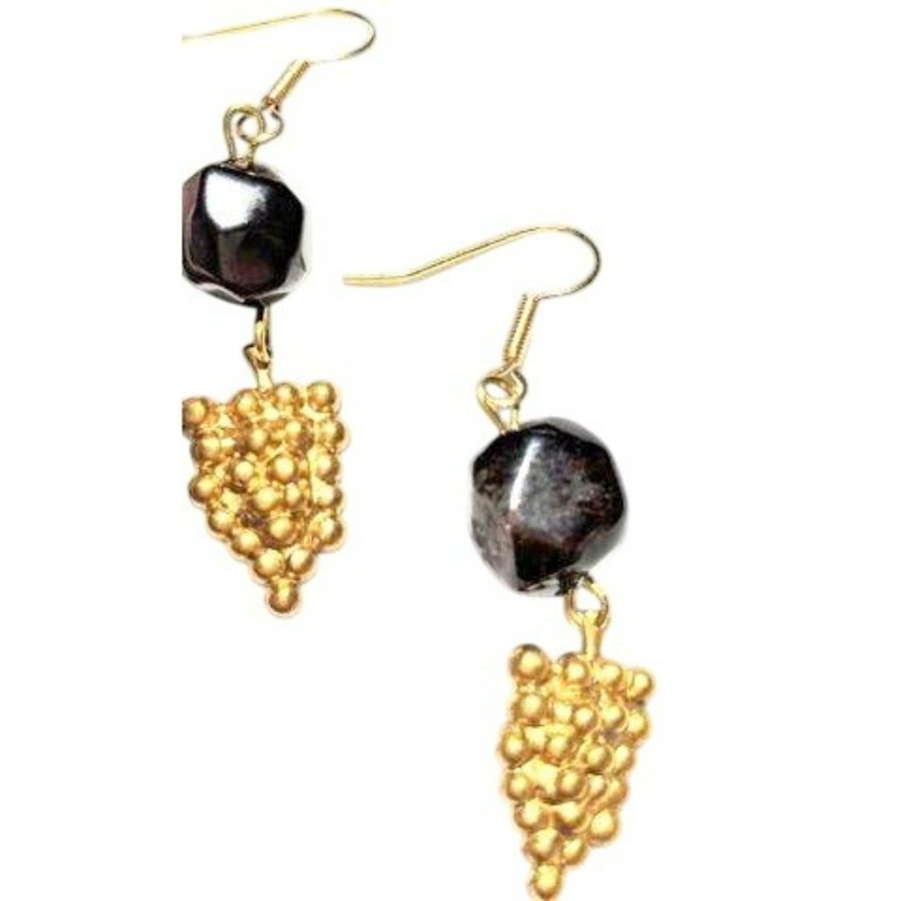 Sugar Gay Isber Vintage Grapes Earrings Contemporary Jewelry